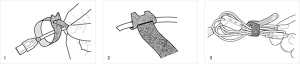 Cintas y bridas marca Velcro®: Brida de velcro doble cara ancho